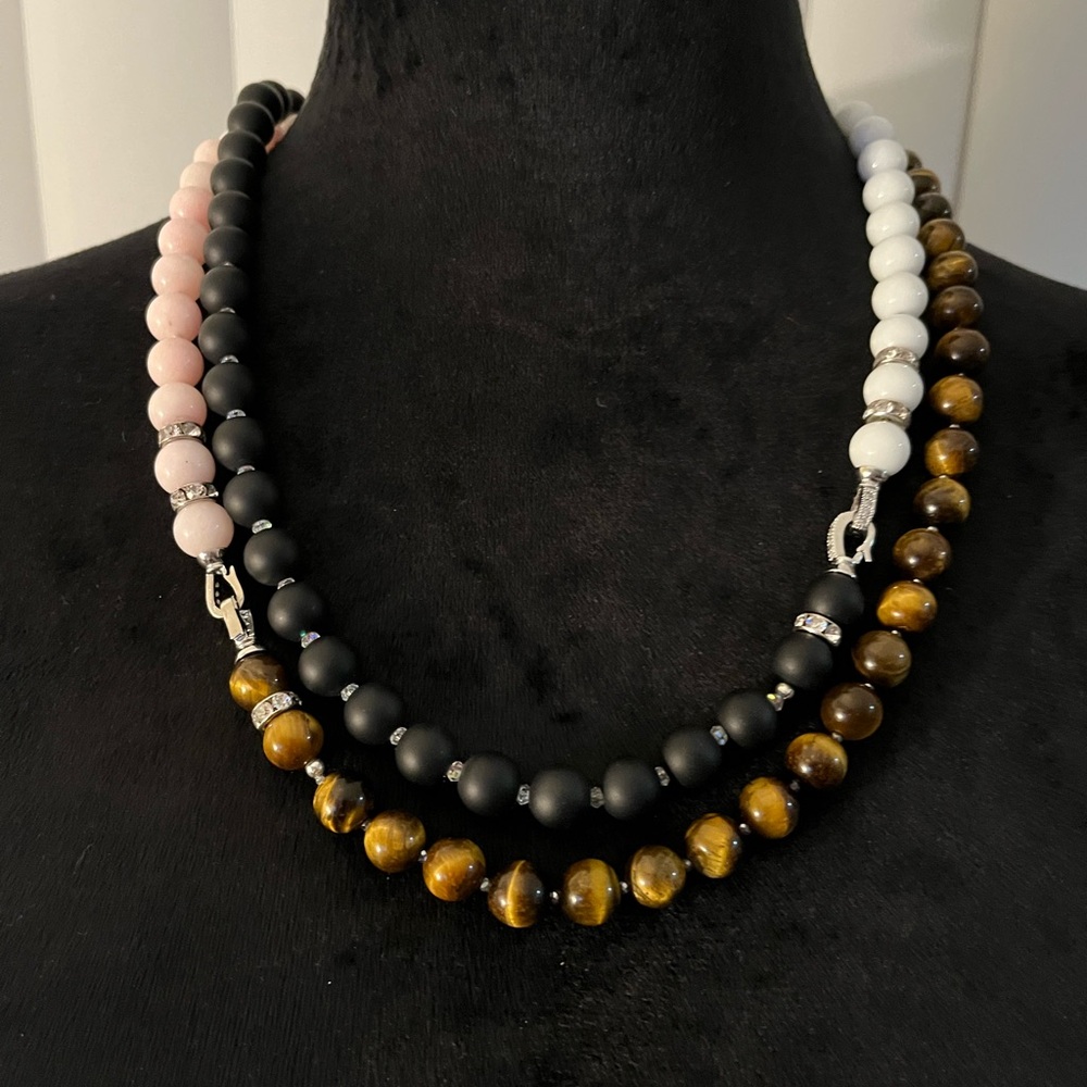 Long Wrap Layering Multifunctional Beads Necklace